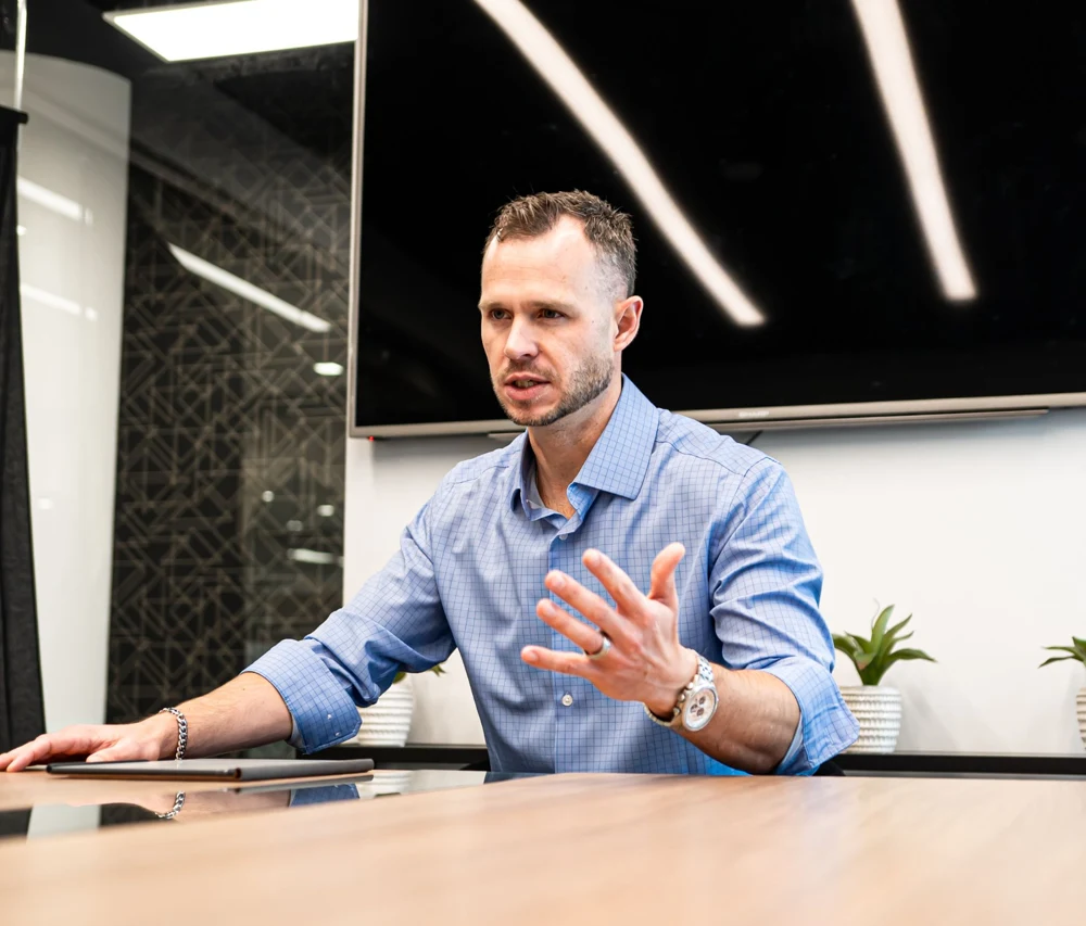 Daniel in a leadership conversation